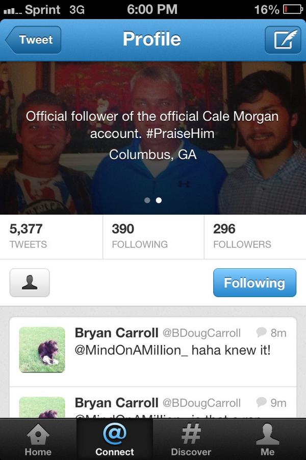 OfficialCaleM's tweet image. Hahaha @BDougCarroll has the best twitter bio, slightly blasphemous, but still. #BasedPals