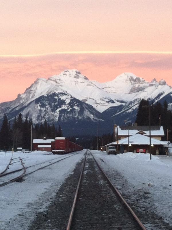 Not a bad sight to end a day of skiing