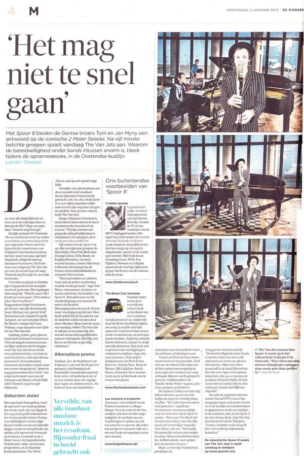 SPOOR_8's tweet image. Spoor 8 kreeg een plaatsje in @demorgen.