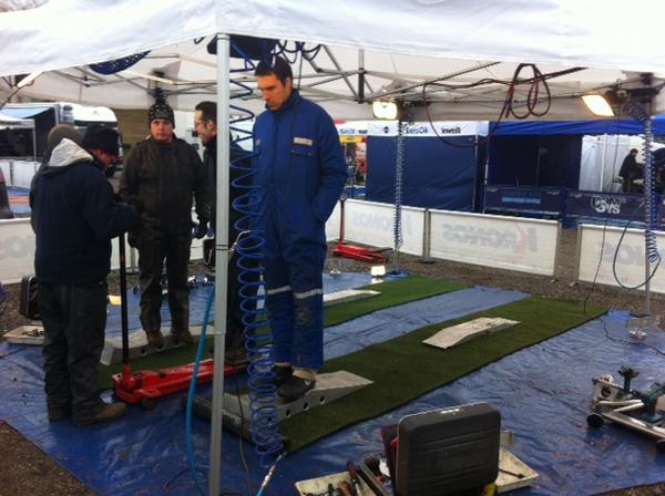 FIAERC's tweet photo. Service Park... @kronosracing waiting François Delecour's @peugeotsport 207 Super 2000 #FIAERC http://t.co/lCgrDTW5