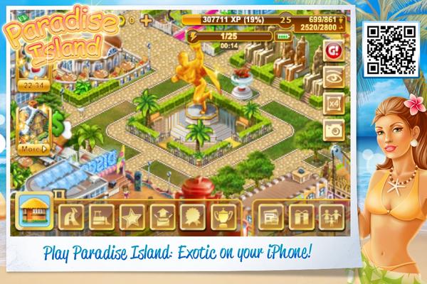 Start playing Paradise Island: Exotic on iPhone bit.ly/photo_island #iphone #iphonegames #gameinsight