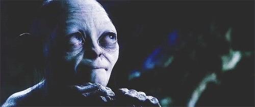 WarningAFanGirl's tweet image. when Gollum was trying to figure out Bilbo's riddle he looked adorable, sorry not sorry