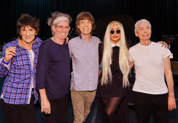 The Rolling Stones with @ladygaga! Check out the full #RollingStones50 concert on demand online: tinyurl.com/aclf3mw