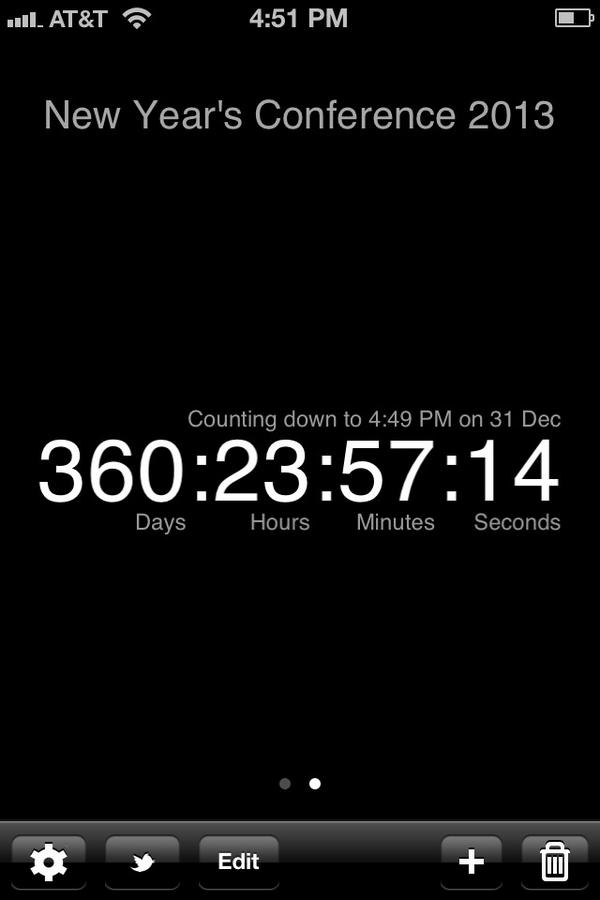 ToddEllis37's tweet image. 360 days, 23 hours, 57 minutes, and 14 seconds until we're gettin wild at New Year's Conference again!!! @CONYC2012