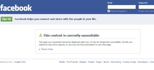 WayneAW's tweet image. ATTN: Social Media gurus, ninjas, etc. If you push Facebook updates to Twitter, at least make them public. #linkfail