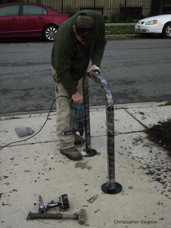 Bike racks are here! By EOD 9/30/11, ~40 new racks will have been installed. Now, just 700 more to go, citywide....