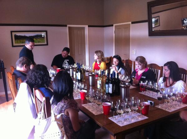 Harvest Adventure with @CIACulinary Greystone students. Exploring wine blending.