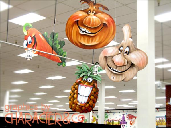 CharacterCo's tweet photo. Recent giant ceiling graphics for Western Beef, FL http://t.co/rEP6r3hR