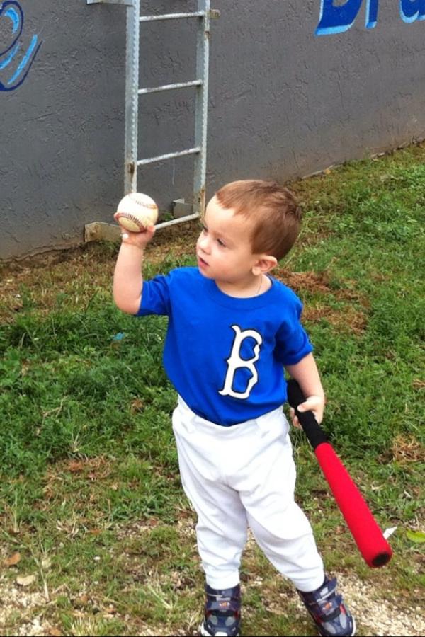 BraddockBasebal's tweet photo. Luke watching Braddock win two more games... 8-0 start! http://t.co/6y8pMxWx