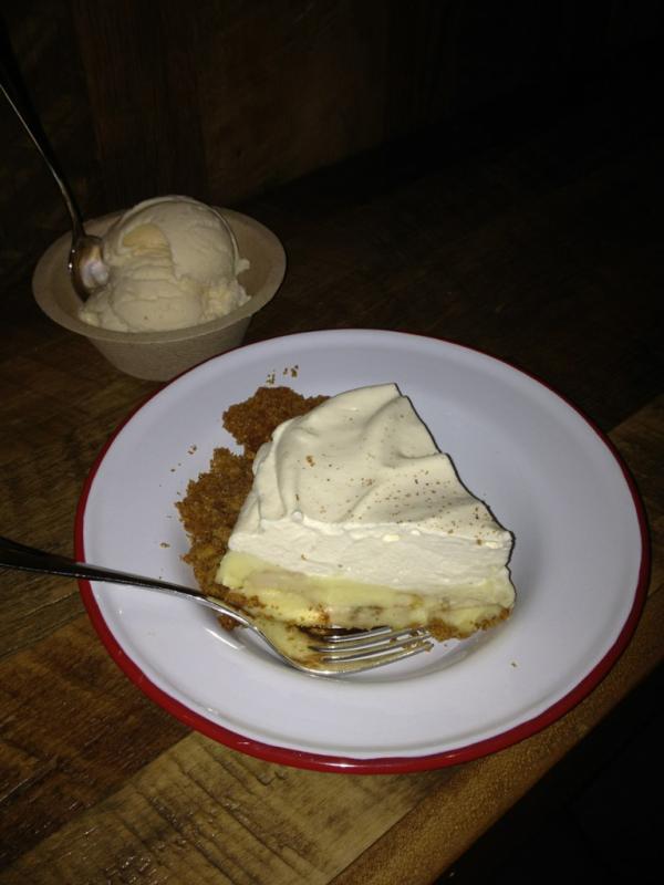 spotteam's tweet photo. Checking out Chile Pies & Ice Cream- just opened in the Castro. Went for the banana cream pie w/ a free scoop! http://t.co/nFYuXoLA