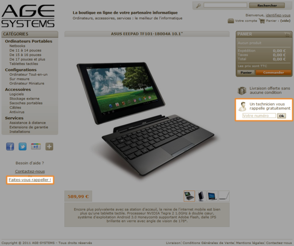 AGESYSTEMS's tweet image. Nouveau ! Un technicien vous rappelle gratuitement pour mieux vous aider dans votre choix bit.ly/pUwggb