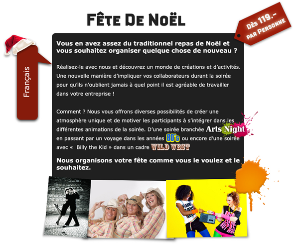 imavox's tweet photo. Vous en avez du traditionnel repas de Noël et vous souhaitez organiser quelque chose de nouveau ? Nous sommes là ! http://t.co/kv4By43C