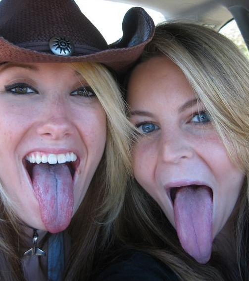 Naked Women With Long Tongues 15