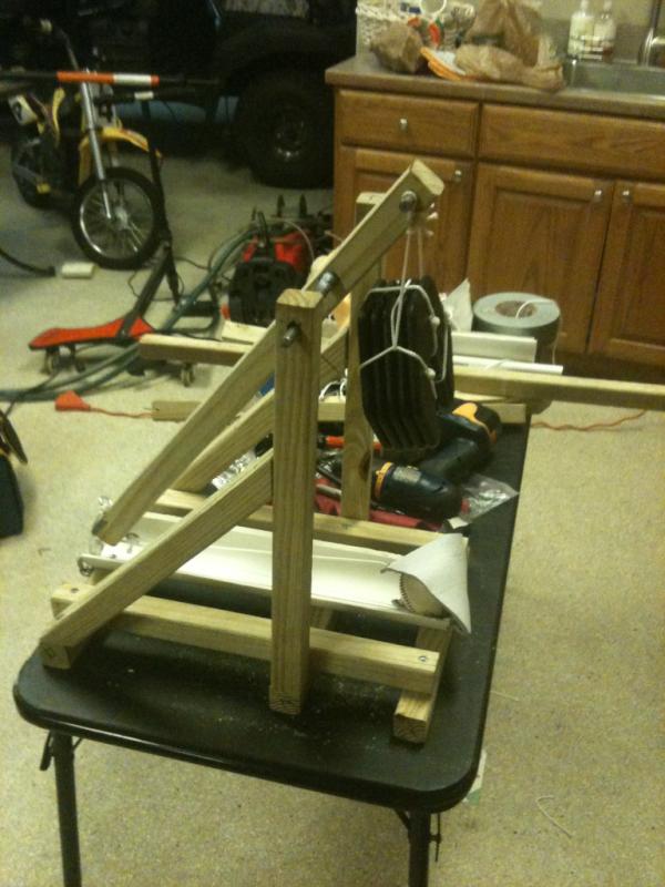 Alex_Bennitt's tweet image. If it looks like a trebuchet and launches objects like a trebuchet. Then it's probably a trebuchet. #CatapultProject