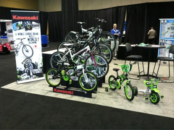 CycleForceGroup's tweet photo. Just finished up the 2012 Kawasaki Dealer show in Florida, thanks to all who stopped by! Let the good times roll! http://t.co/vpcO2mXn