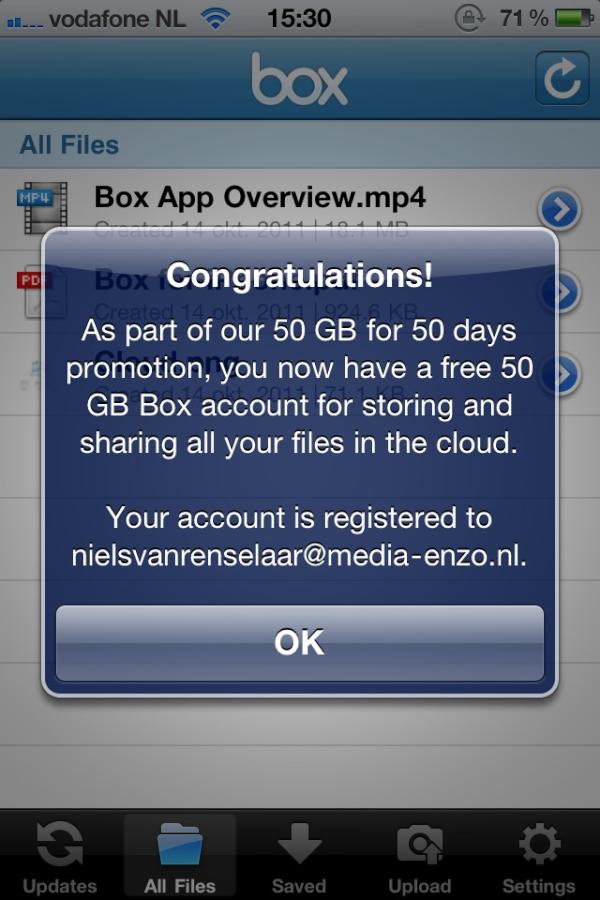 nielsvr's tweet image. Awesome! #boxnet