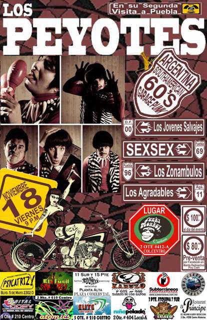joven_salvaje's tweet photo. Nos vemos en #Puebla el 18 de nov con @lospeyotes60 +info aqui: http://t.co/4usEW4CX http://t.co/b9VV0MSA