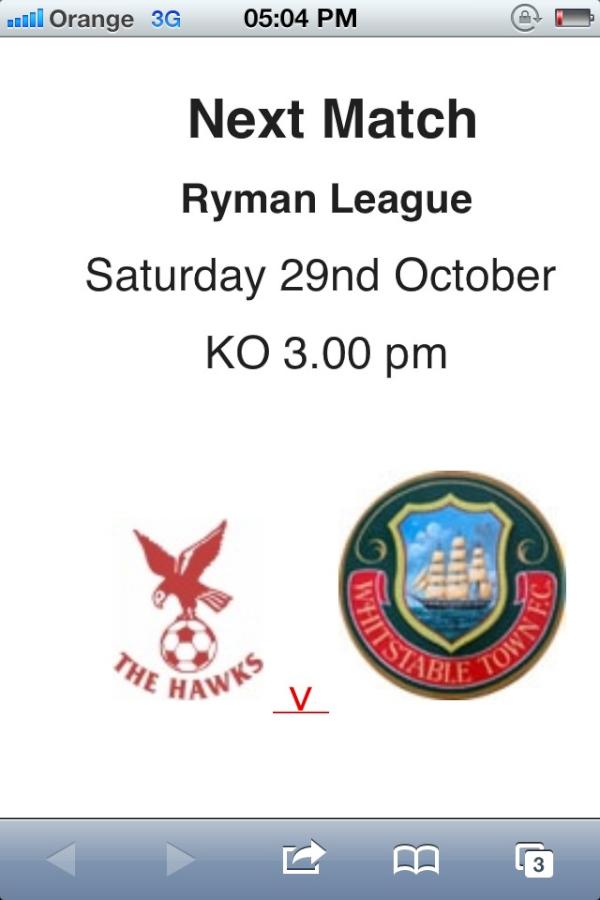Whitstablefc's tweet image. Wtfc take on the hawks on there back yard,a good away point or points would be great against a good side.