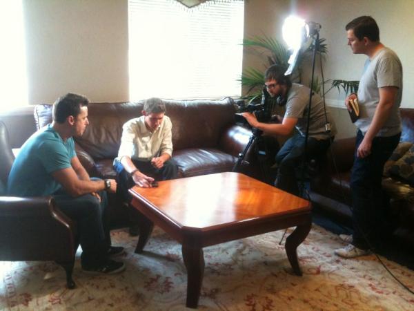 garymeyerca's tweet image. Pic of @Paul_Wenzel filming a story about #TrafficMap with @JonathanAB.