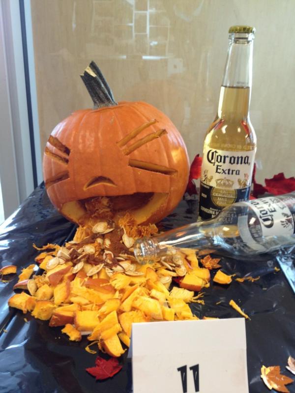 another fun entry in the clearwell pumpkin carving competition -- tough decision which to vote for