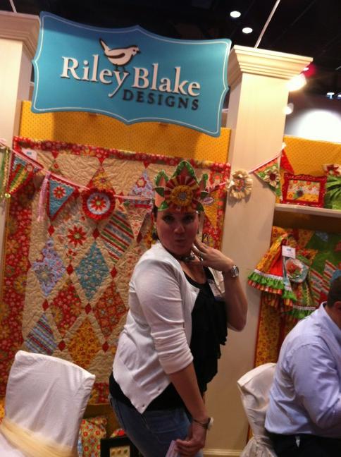 Cebejazee's tweet photo. Amanda Herring from the Quilted Fish....her new fabric "Delighted"  #quiltmarket http://t.co/4al8lrnA