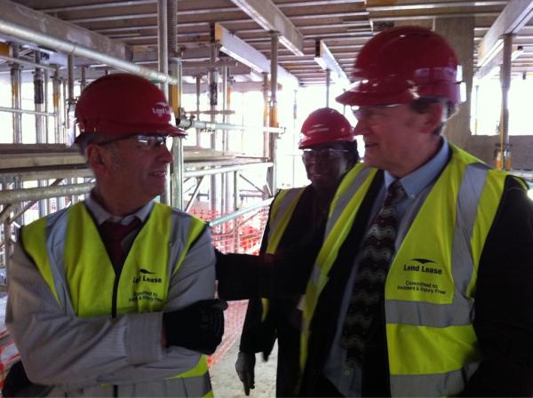 LBTS6's tweet photo. Having a look around the new 6th form building! Have been assured it will all be completed by June - exciting! http://t.co/7qK9RfO4