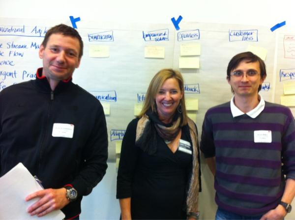 madsth's tweet image. @denismiller, Ulrik, @jeantabaka at #OpenAgile cph