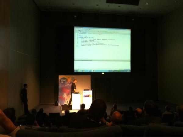 alanrenouf's tweet image. #vsp2296 #vmworld Live Demo time  using #PowerGUI script editor to connect to Bulgaria #PowerCLI #PowerShell