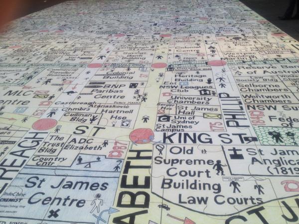 Jen_Dobbin's tweet image. Brilliant use of barcodes for #art&amp;about projects. Loving MichaelLandy&apos;s ActsOfKindness in Martin Place. Tks #Kaldor