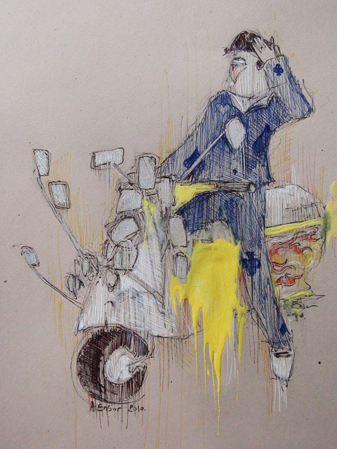 newstreetart's tweet photo. Just in: Bird on a Bike by Andrew Ensor $190 +p/h  #MoMA | http://t.co/RefNVPod | http://t.co/uR9freYa