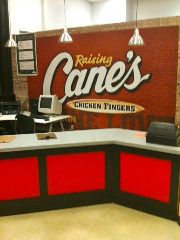 cbusja's tweet photo. @Raising_Canes Interior of store at JA BizTown. The kids love working at your store! Thanks for going above & beyond! http://t.co/yptEYPpH