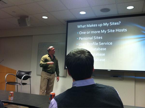 EricaToelle's tweet image. #psspug @SharePointNinja is in Seattle! Talking about...MySites!