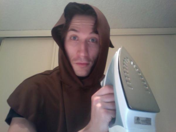 EpicWebisodes's tweet image. Ironing costumes for next week's shoot of Episode 2!
