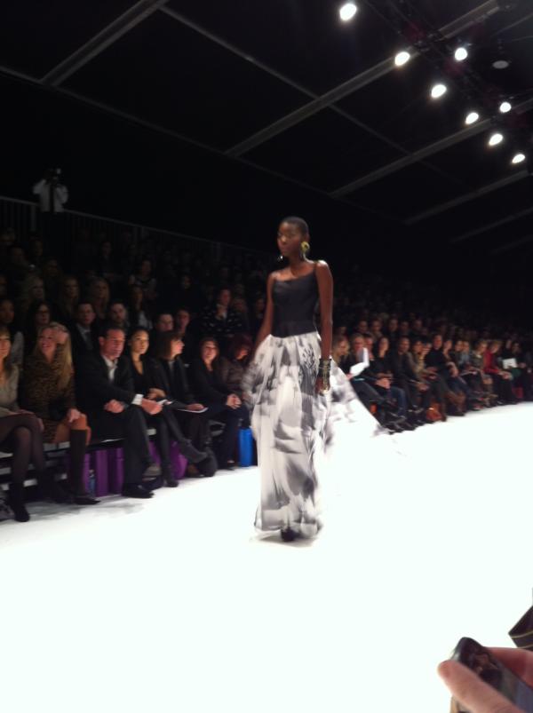 TOFashionWeek's tweet photo. Final dress for David Dixon: # lgfw http://t.co/k04zb38S