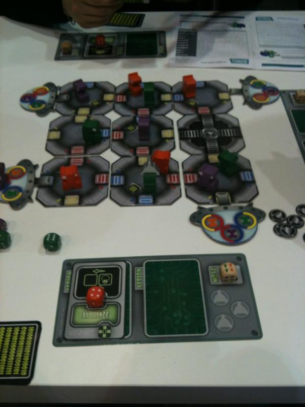 Space Maze (Hall 4-415): Grab the Relict with your species and escape with your UFO.
