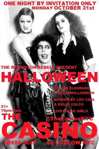 RivingtonRebels's tweet photo. We're hosting the Halloween party @TheCasinoNYC. @LucCarl gave us a private tour last week. You're not ready. http://t.co/xFtDnHiW