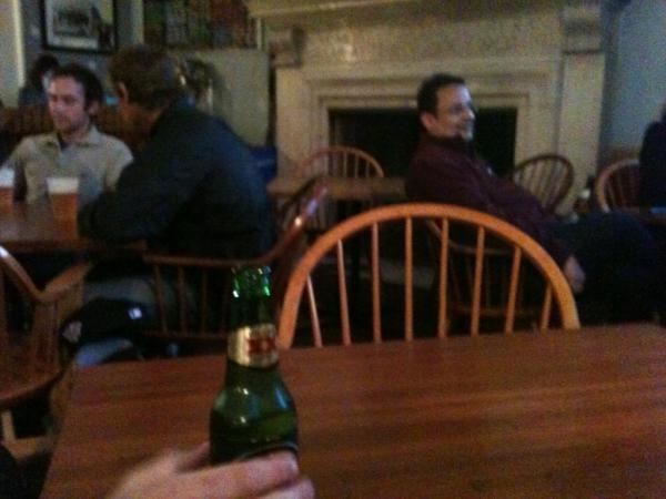 Kicking back with a Dos Equis on a Monday evening <a href="/muddycharlespub/">Muddy Charles Pub</a> enjoying the view of Boston #HappyMonday