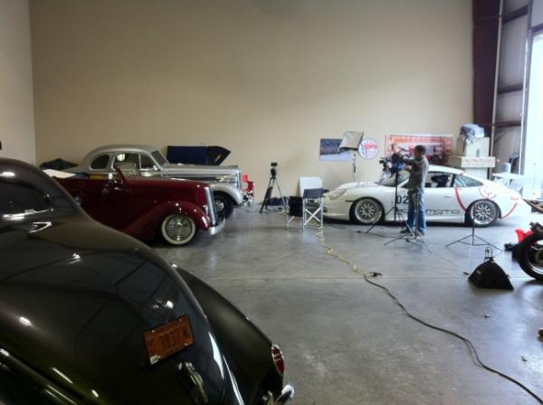RequisiteVideo's tweet image. @requisitevideo filming a interview with the owner of some sweet cars!