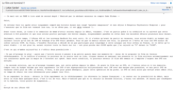 LoKan's tweet photo. Voici la traduction du courrier de Lokan. Enjoy ;-) http://t.co/A0LlxRvr