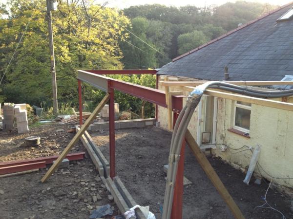 JasonMilesD's tweet photo. The carpark being built in the garden http://t.co/2beI0VTf