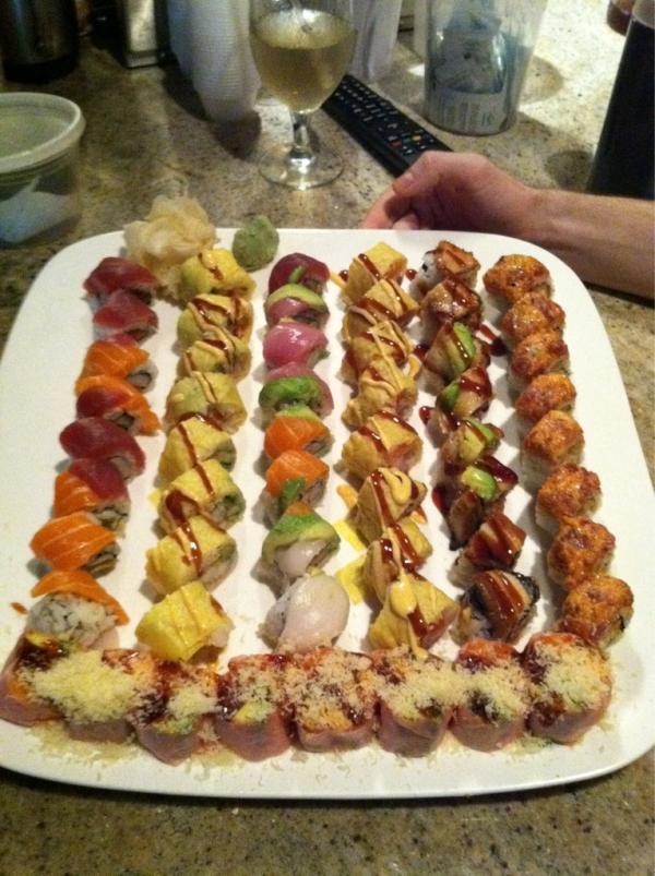 Just some of the many amazing and unique special rolls! Only available at Sushi Room! :)