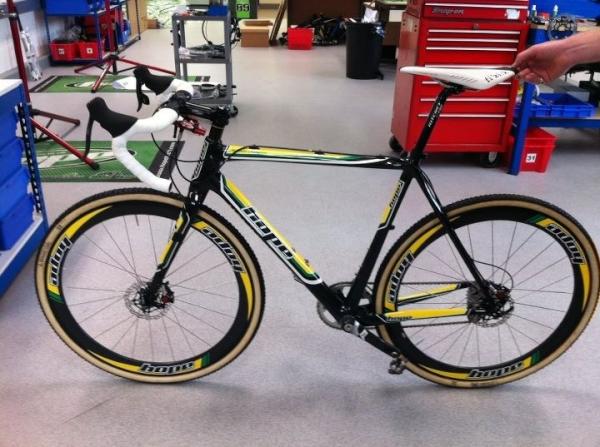 Paul's wearing the leaders yellow jersey at this weekends National Trophy, it'd be rude not to dress the bike to match