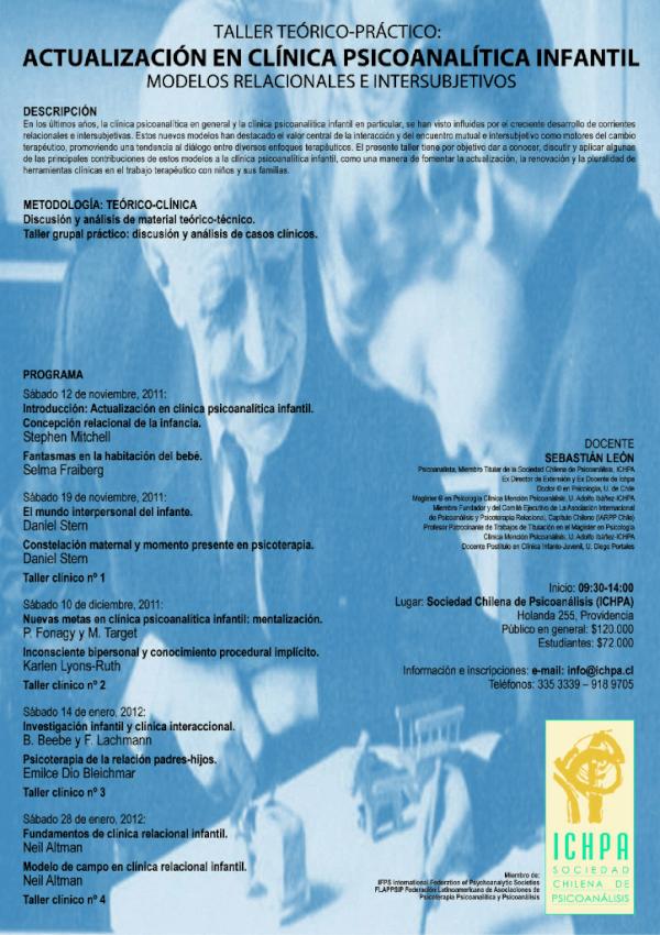 sleonp's tweet photo. Seminario ICHPA "Actualización en Clínica Psicoanalítica Infantil". Info: sleonp@uc.cl http://t.co/ra6J25ed