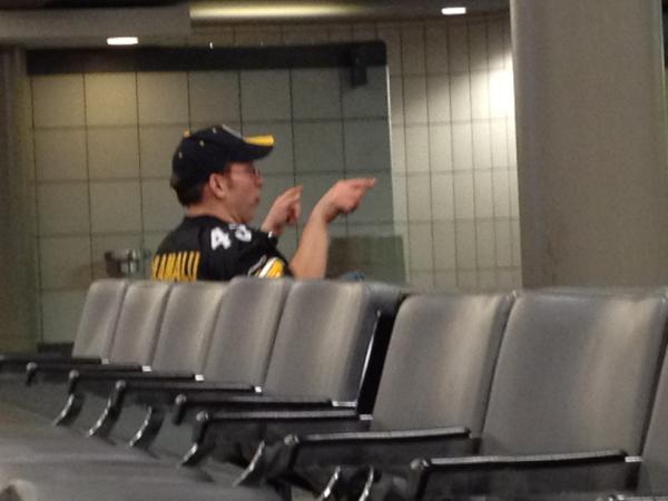 Oh... I must be delayed in Pittsburgh.