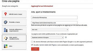 8secs's tweet photo. (Web) Come creare una pagina su G+ http://t.co/Btqzffyh