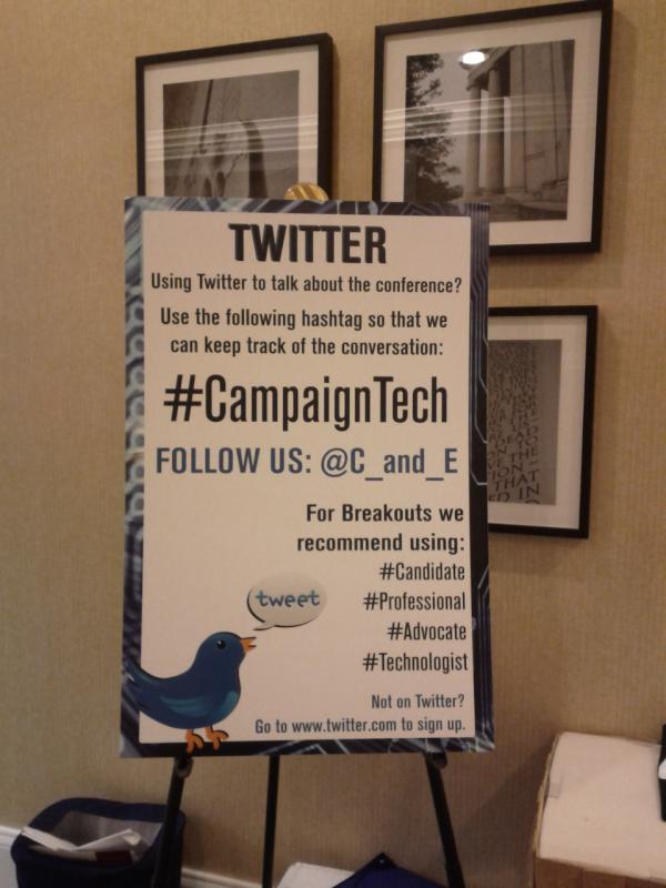 kholliday22's tweet photo. Praise from Caesar! “@pgreenberger: Consider it tweeted!  #campaigntech. Great crowd at the conference. http://t.co/uH2fLV76