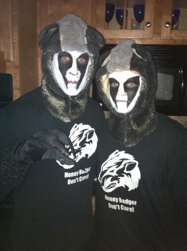 Jpbrski's tweet photo. @honeybadger Mr and Mrs Honey Badger both not giving a shit. http://t.co/l1L38wsd