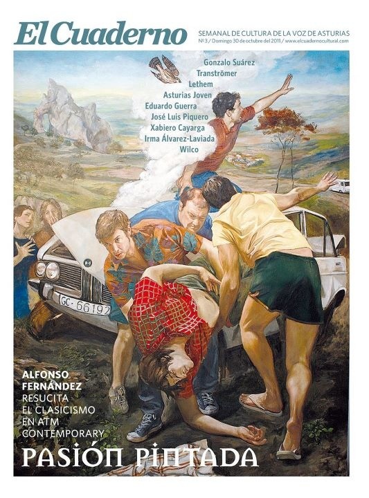 atmcontemporary's tweet photo. Portada de hoy de El Cuaderno, La Voz de Asturias http://t.co/6DCDuFCW
