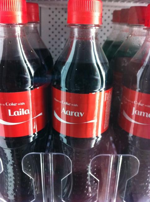 markthomson's tweet image. Really?! You can make an AARAV but you can't do a KARINA? #coca-cola #coke #cokefail