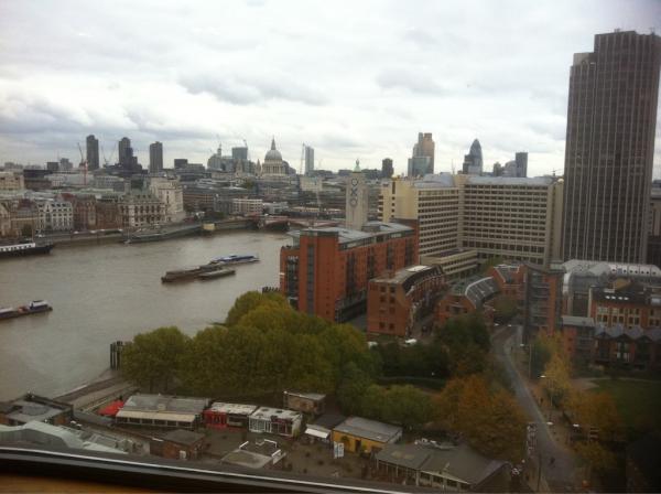 DavidTHughes's tweet photo. View from the 14th floor of ITV HQ in London. #itvdf http://t.co/UEZXxRWL
